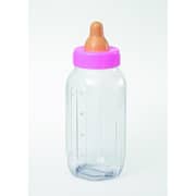 Unique- Baby Shower Favors Baby Bottle Bank 11in Pink 1pcs 10in X 4.75in