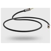 QED QE5156 Profile Jack To Jack Analogue Audio Interconnect Cable 1M Black