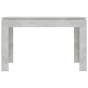 vidaXL Dining Table Concrete Grey 120x60x76 cm Engineered Wood vidaXL Dining Table Concrete Grey 120x60x76 cm Engineered Wood