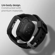 Spigen Rugged Armor PRO designed for Fitbit Versa 3 Case with Band and Fitbit Sense Case with Band - Black Spigen Rugged Armor PRO designed for Fitbit Versa 3 Case with Band and Fitbit Sense Case with Band - Black