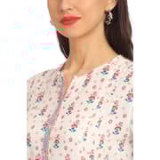 BIBA White Front Open Printed Kurta Size 38 BIBA White Front Open Printed Kurta Size 38
