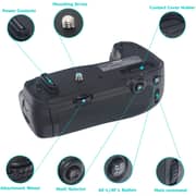 Dmk Power Mb-d16 Battery Grip + Wireless Remote Control Compatible With Nikon D750 Dslr Camera