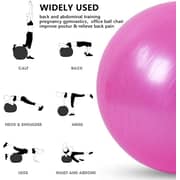 ULTIMAX Yoga Ball Exercise Fitness Core Stability Balance Strength Anti-Burst Prenatal Birthing Yoga ball for Office Home Gym Design Balance Ball Pilates Core and Workout Ball - 75 cm (Pink) ULTIMAX Yoga Ball Exercise Fitness Core Stability Balance Strength Anti-Burst Prenatal Birthing Yoga ball for Office Home Gym Design Balance Ball Pilates Core and Workout Ball - 75 cm (Pink)