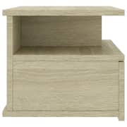 vidaXL Floating Nightstands 2 pcs Sonoma Oak 40x31x27cm Engineered Wood vidaXL Floating Nightstands 2 pcs Sonoma Oak 40x31x27cm Engineered Wood