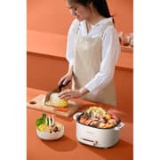 Deerma Dg20 Multi-function Electric Cooker Multi-purpose Pot Household Dormitory Pot Electric Hot Pot 2l+1.5 | Steam,boil,rinse,braise, Fry - White