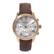 Omax PG10R65I Mens Multifunction Leather Watch Omax PG10R65I Mens Multifunction Leather Watch