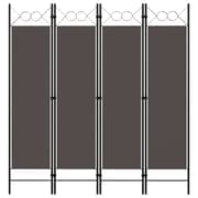 Vidaxl 4-panel Room Divider Anthracite 160x180 Cm Vidaxl 4-panel Room Divider Anthracite 160x180 Cm
