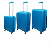 Highflyer Pinot Trolley Luggage Bag Blue 3pc Set - THPINOT3PC