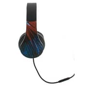 L'avvento (HP247) - Colorful Wired Headphone with Microphone - Blue/Red