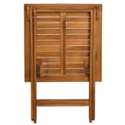 vidaXL 3 Piece Folding Bistro Set with Cushions Solid Acacia Wood vidaXL 3 Piece Folding Bistro Set with Cushions Solid Acacia Wood