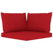 vidaXL Pallet Sofa Cushions 3 pcs Red Fabric vidaXL Pallet Sofa Cushions 3 pcs Red Fabric