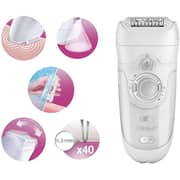 Braun Silk Epilator 7 7-561 Wet & Dry Cordless Epilator With 8 Extras Including Free Braun FG1100 Silk Epil Beauty Styler, Bikini Styler Braun Silk Epilator 7 7-561 Wet & Dry Cordless Epilator With 8 Extras Including Free Braun FG1100 Silk Epil Beauty Styler, Bikini Styler