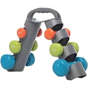ULTIMAX Dumbbells Weights Exercise & Fitness Dumbbells Fixed Weight Dumbbell Set, 7 kgs