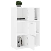 Vidaxl Storage Cabinet White 60x29.5x90 Cm Engineered Wood