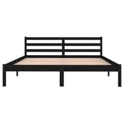 vidaXL Day Bed Solid Wood Pine 160x200 cm King Size Black vidaXL Day Bed Solid Wood Pine 160x200 cm King Size Black