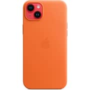 Apple iPhone 14 Plus Leather Case Orange with MagSafe