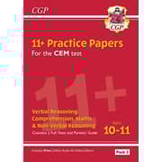 New 11+ CEM Practice Papers: Ages 10-11 - Pack 2 (with Parents' Guide & Online Edition) New 11+ CEM Practice Papers: Ages 10-11 - Pack 2 (with Parents' Guide & Online Edition)