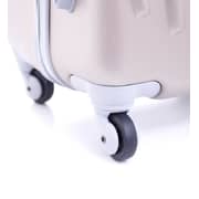 Para John ABS Luggage Travel Trolley With 4 Wheels 3pcs Set Golden