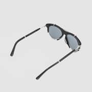 Tonino Lamborghini Black Acetate Unisex Sunglasses TL-588-52