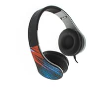 L'avvento (HP247) - Colorful Wired Headphone with Microphone - Blue/Red