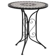 vidaXL Mosaic Bistro Table Grey 61cm Ceramic vidaXL Mosaic Bistro Table Grey 61cm Ceramic