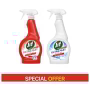 JIF Ultrafast Bathroom +Everywhere Cleaner 2pc 500ml Offer Pack