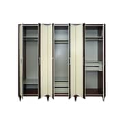 Pan Emirates Flux 6 Door Wardrobe Brown