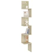 Vidaxl Wall Corner Shelf Sonoma Oak 20x20x127.5 Cm Chipboard Vidaxl Wall Corner Shelf Sonoma Oak 20x20x127.5 Cm Chipboard