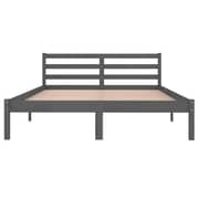 vidaXL Day Bed Solid Wood Pine 140x200 cm Double Grey