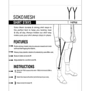 Soko Mesh Shirt Holders 2pcs Black For Men Soko Mesh Shirt Holders 2pcs Black For Men