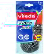 Vileda Inox Metallic Spiral Dish Washing Scourer 2pcs
