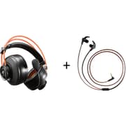 Cougar CGR-300H8550H Immersa Ti Ex Wired Over Ear Gaming Headset with Cougar Havoc Black