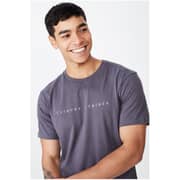 Cotton On Tbar Urban T-Shirt Blue Extra Small