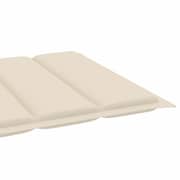 vidaXL Sun Lounger Cushion Cream 200x50x3 cm Fabric
