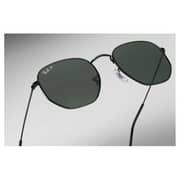 RayBan RB3548N-002/58-54 New Hexagon Black Polarized Unisex Sunglasses RayBan RB3548N-002/58-54 New Hexagon Black Polarized Unisex Sunglasses