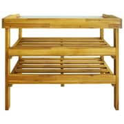 Vidaxl Potting Bench With 2 Shelves Solid Acacia Wood And Zinc Vidaxl Potting Bench With 2 Shelves Solid Acacia Wood And Zinc