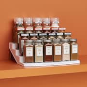 YouCopia SpiceSteps 24-Bottle Cabinet Spice Rack White