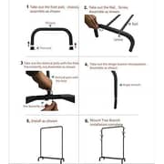 Showay Clothes Hanger Garment Rack, Metal Clothes Rail With Single Bottom Storage Rack For Storing Shoe Boxes Showay Clothes Hanger Garment Rack, Metal Clothes Rail With Single Bottom Storage Rack For Storing Shoe Boxes