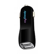 Mycandy 3.4A Dual USB Car Charger With Type C Cable 1M Black Mycandy 3.4A Dual USB Car Charger With Type C Cable 1M Black