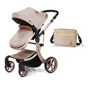 Teknum 3 IN 1 Luxury Pram Stroller Aimile Khakhi Teknum 3 IN 1 Luxury Pram Stroller Aimile Khakhi