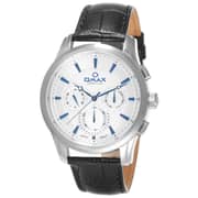 Omax PG12P62I Mens Multifunction Leather Watch Omax PG12P62I Mens Multifunction Leather Watch