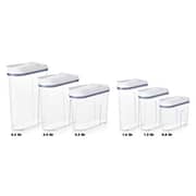 Oxo Good Grips 3-Piece Airtight Pop Cereal Dispenser Set,Clear,3 Piece Cereal Set Oxo Good Grips 3-Piece Airtight Pop Cereal Dispenser Set,Clear,3 Piece Cereal Set