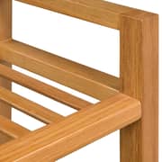 vidaXL Shoe Rack with 2 Shelves 50x27x40 cm Solid Oak Wood vidaXL Shoe Rack with 2 Shelves 50x27x40 cm Solid Oak Wood