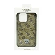 Guess 4G Double Card Triangle Hard Case For Iphone 14 Pro Max Brown Guess 4G Double Card Triangle Hard Case For Iphone 14 Pro Max Brown