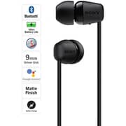 Sony WHCH510B Wireless Over Ear Headphones Black + WIC200 Wireless In Ear Headphones Black
