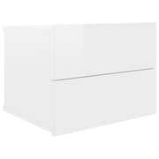 vidaXL Bedside Cabinets 2 pcs High Gloss White 40x30x30 cm Engineered Wood vidaXL Bedside Cabinets 2 pcs High Gloss White 40x30x30 cm Engineered Wood
