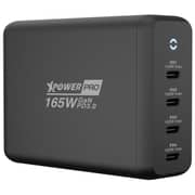 XPower PRO GX165 (165W) 4-Port Desktop Fast Charger [GaN Tech] - Black
