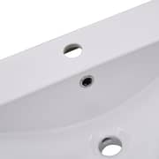 vidaXL Built-in Basin 101x39.5x18.5 cm Ceramic White vidaXL Built-in Basin 101x39.5x18.5 cm Ceramic White
