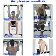 ULTIMAX Pull Up Bar for Doorway, Door Pull Up Bar Wall Mounted No Screws Portable Chin Up Bar, Multi-Grip Power Body Workout Bar Home Gym System Exercise Rod Equipment for Fitness-(72cm-92cm)
