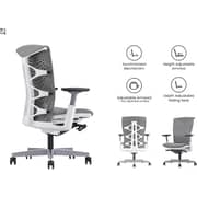 Navodesk Icon Chair, Premium Ergonomic Gaming & Office Chair (Grey Mesh, White Frame) Navodesk Icon Chair, Premium Ergonomic Gaming & Office Chair (Grey Mesh, White Frame)